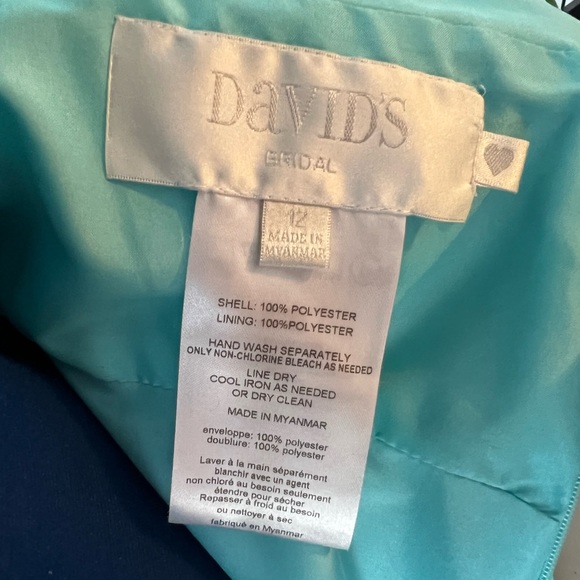 Pool Blue David’s Bridal Formal Gown - Picture 5 of 6